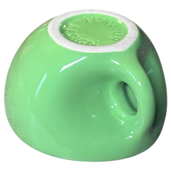 Vintage Buddah Bowl Elan McPherson 6" Flavour Design Coffee Soup Apple Green MCM - Picture 11 of 16